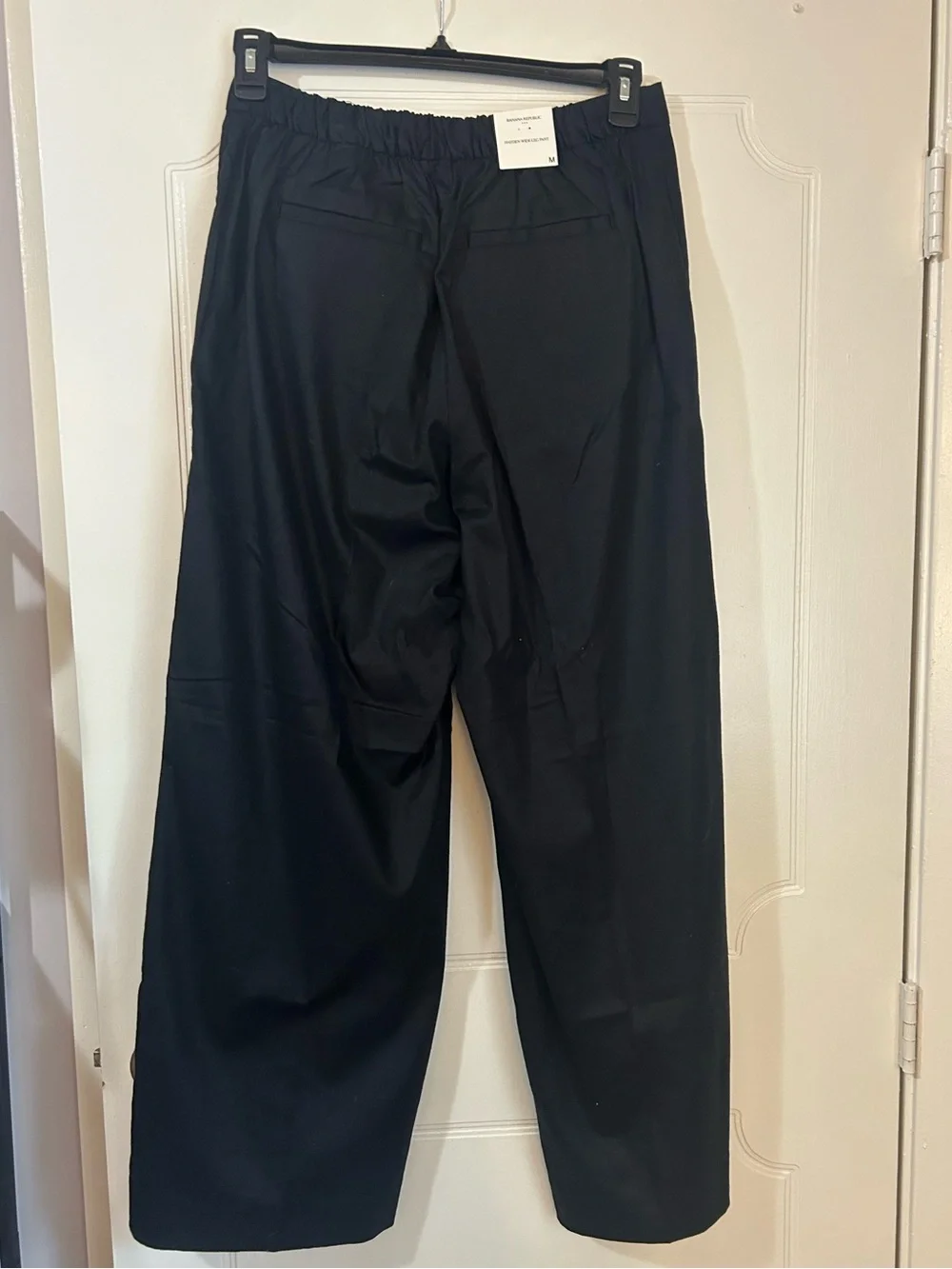 Banana Republic Black Wide-Leg Trousers - Hayden